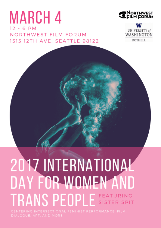 Poster for 2017 International Day For Women and Trans People